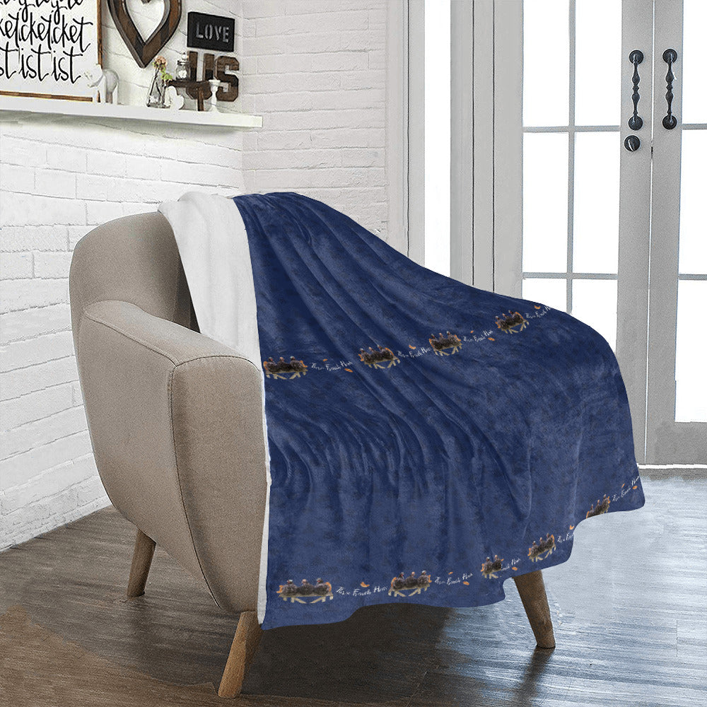 Days of Christmas French Hens Throw Blanket