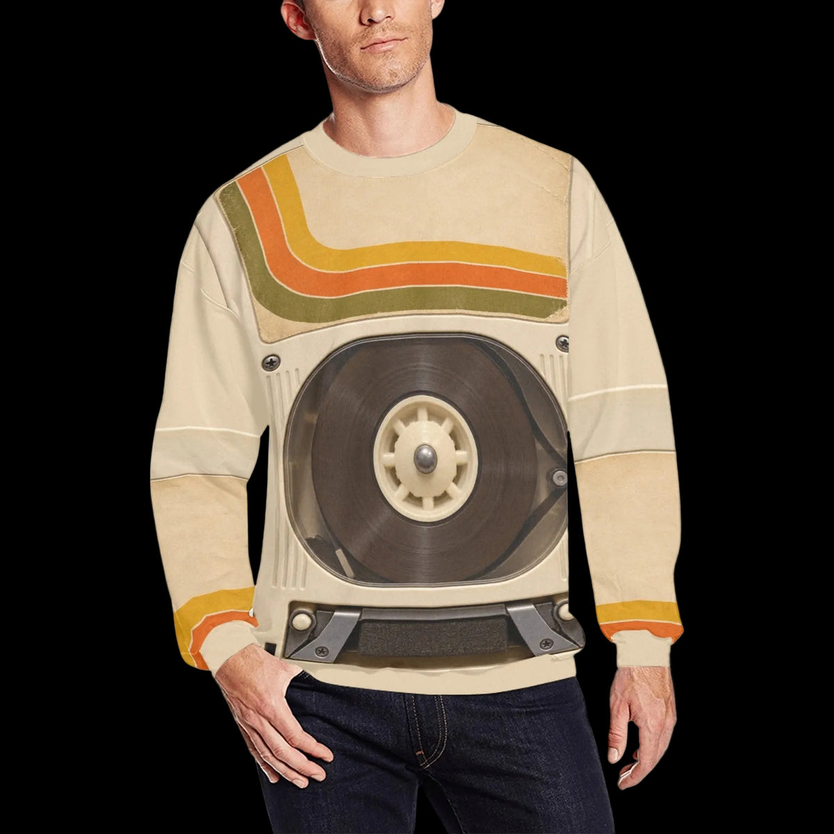 Retro Eight Track Tape Costume Sweater
