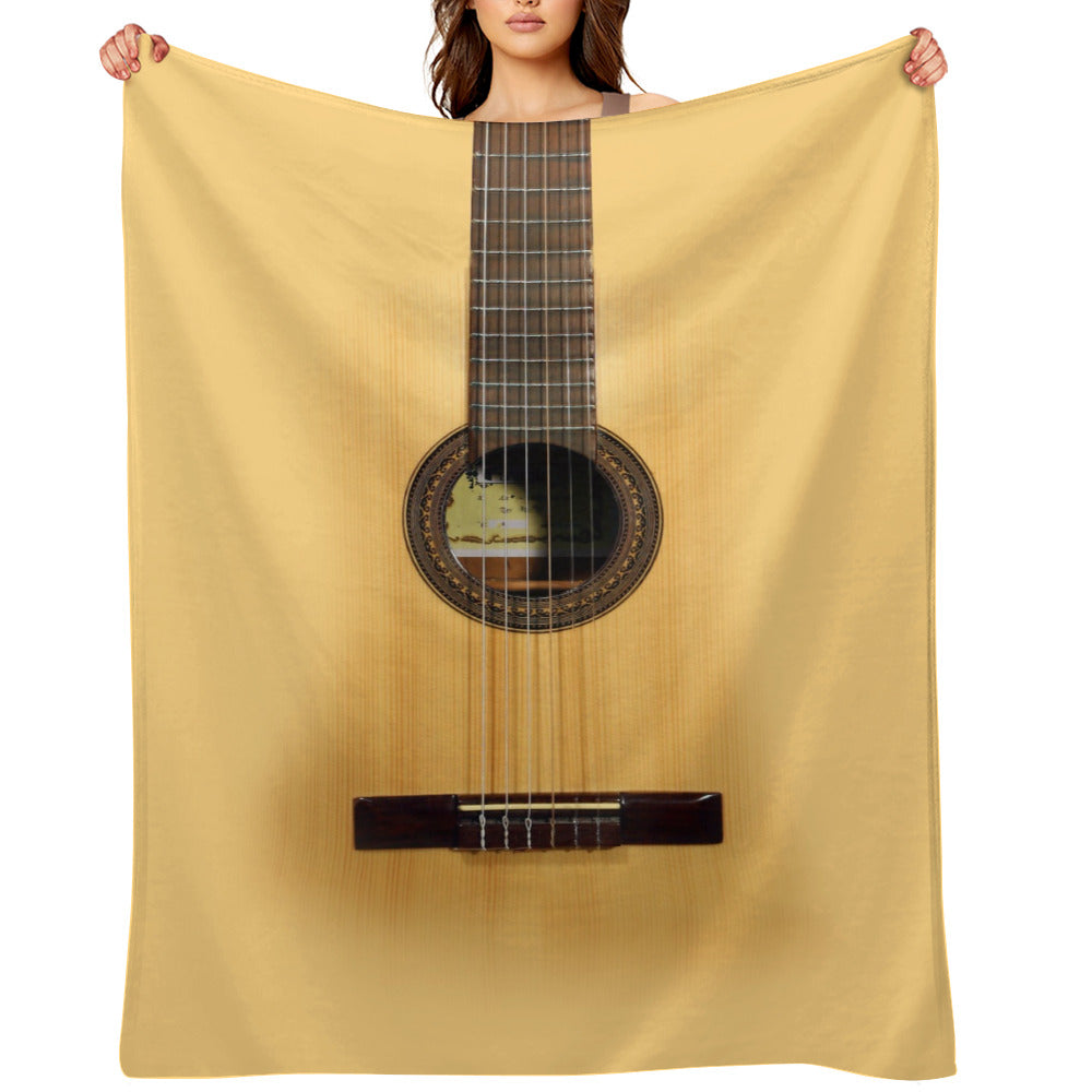 Acoustic Guitar Throw Blanket