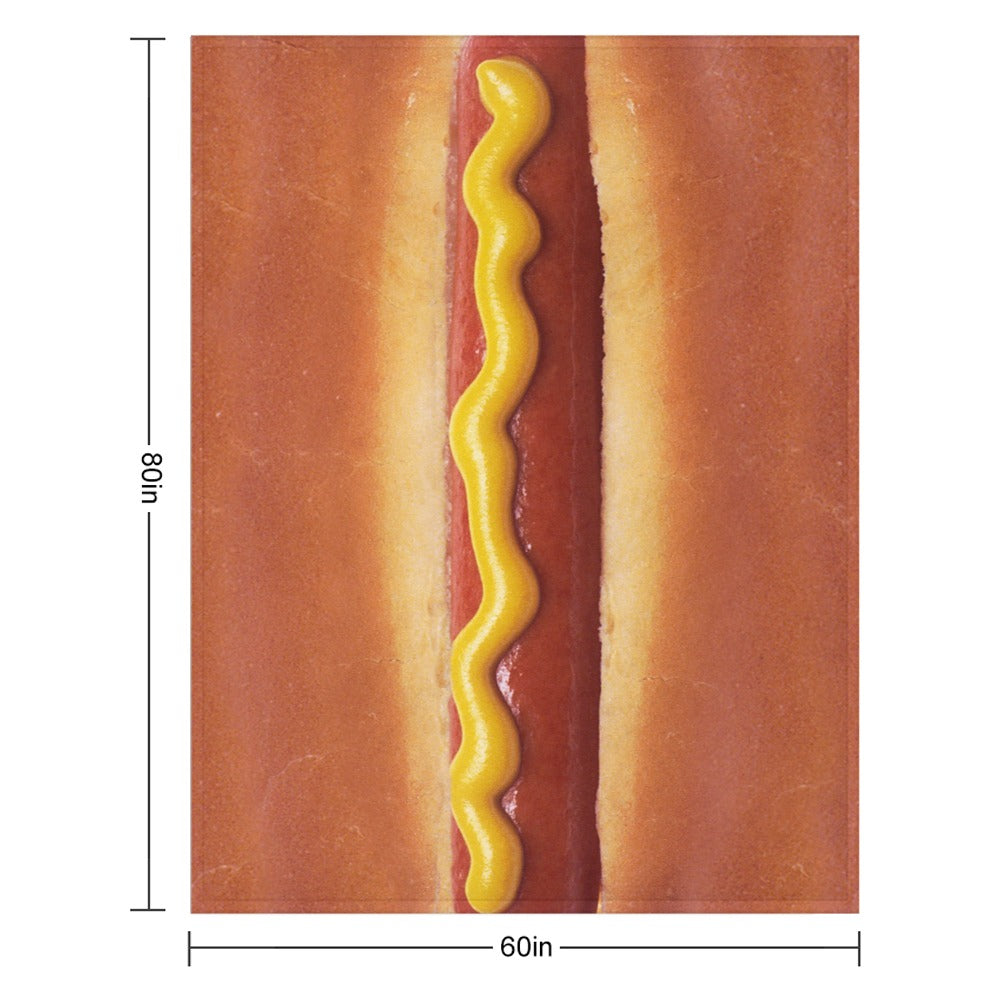 Hot Dog Throw Blanket