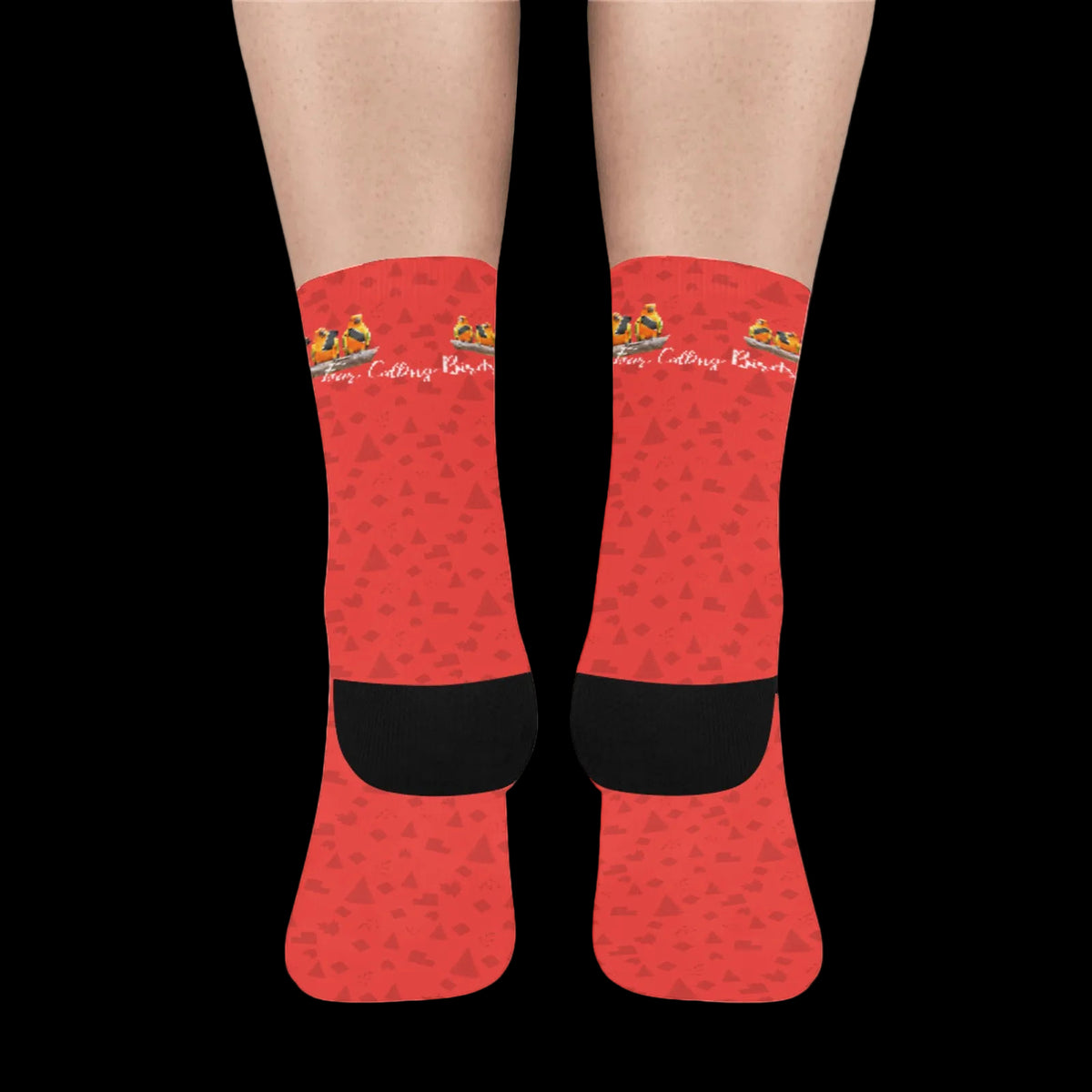 4 Calling Birds Christmas Socks