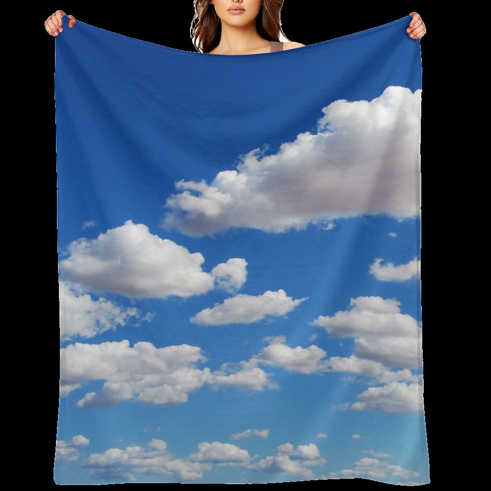 Clouds Throw Blanket - Soft Sky Room Decor Gift
