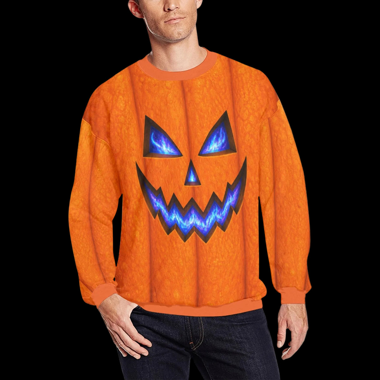 Inner Glow Jack-O'-Lantern Halloween Sweatshirt