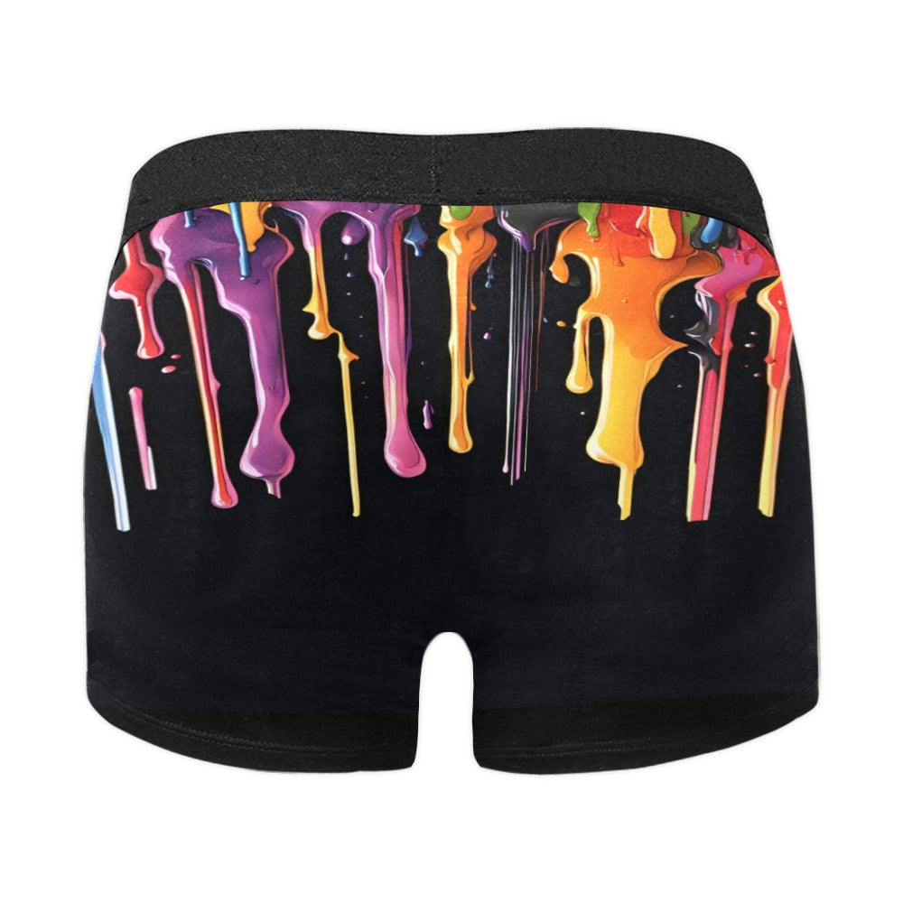 Rainbow Paint Drip Boxer Brief Boxers