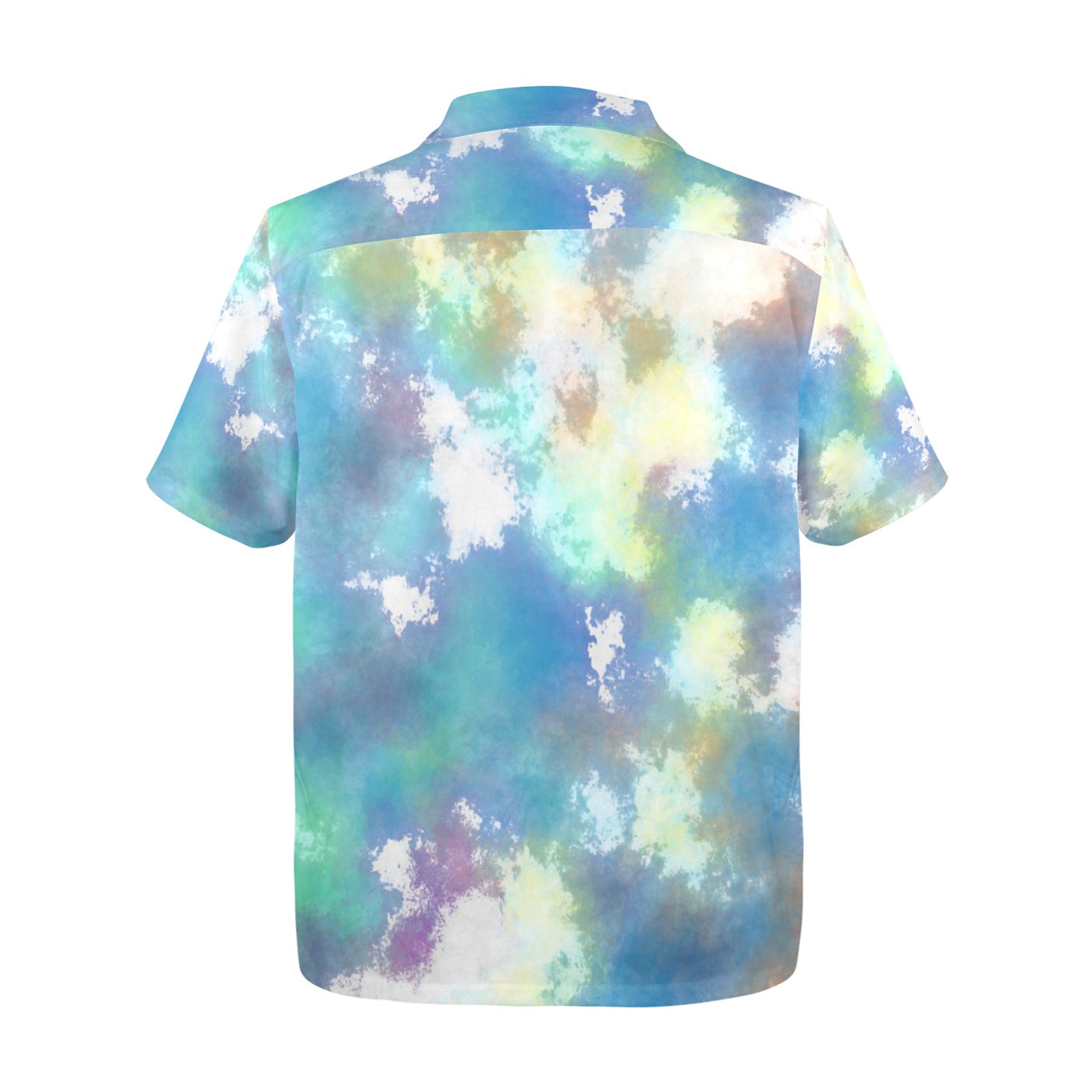 Pastel Tie Dye Hawaiian Shirt