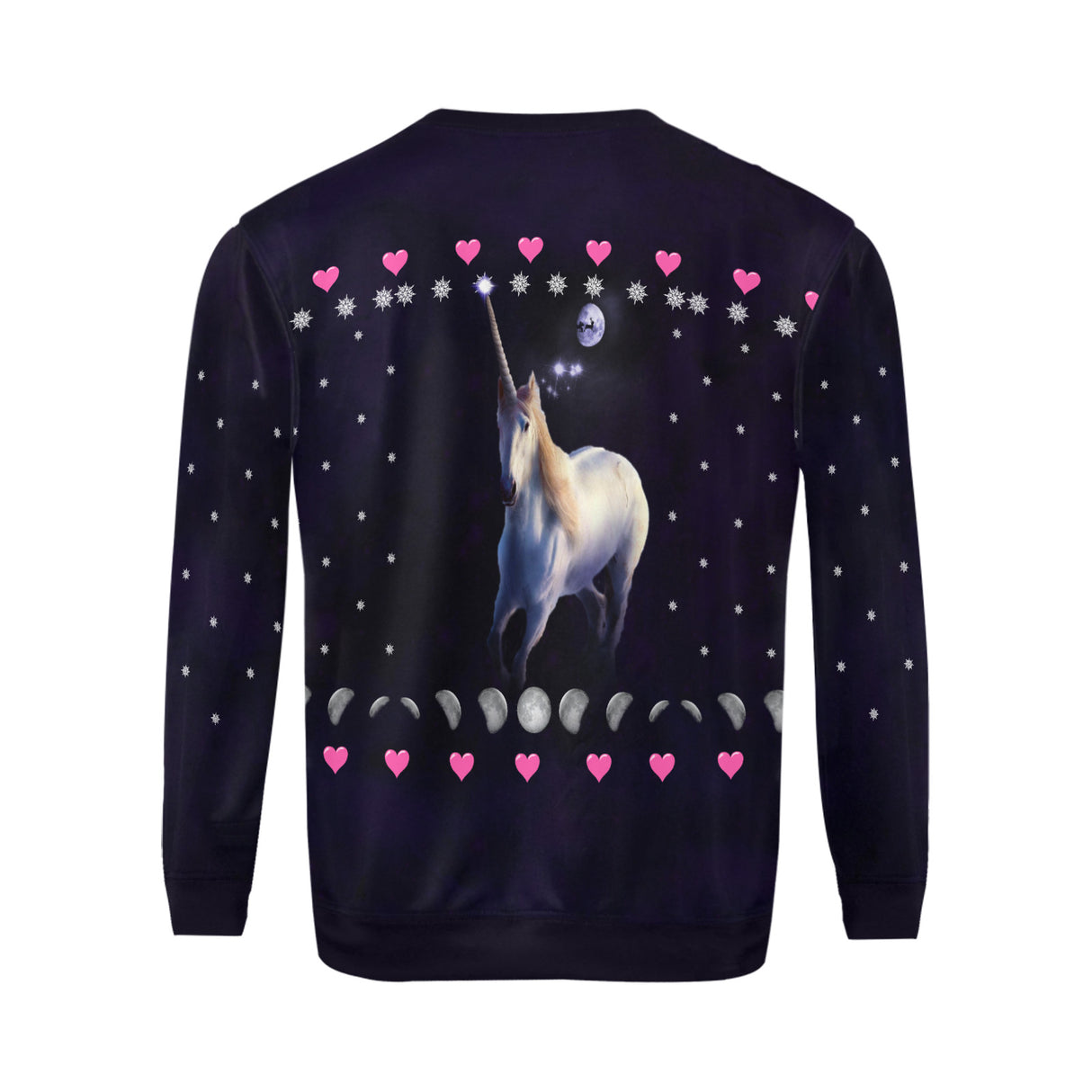 Unicorn Moon Ugly Christmas Sweater