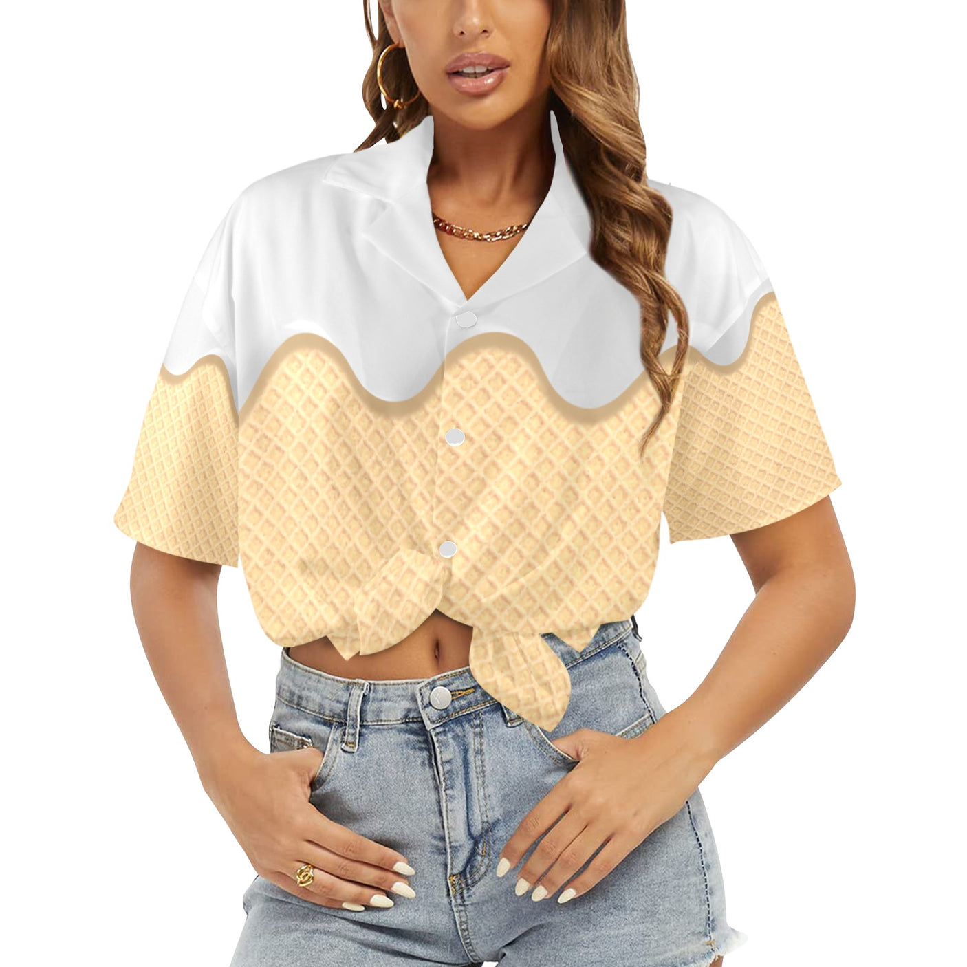 Ice Cream Women's Hawaiian Shirt
