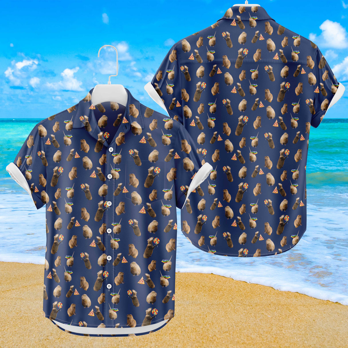Capybara Hawaiian Shirt | Button Up Down Shirt