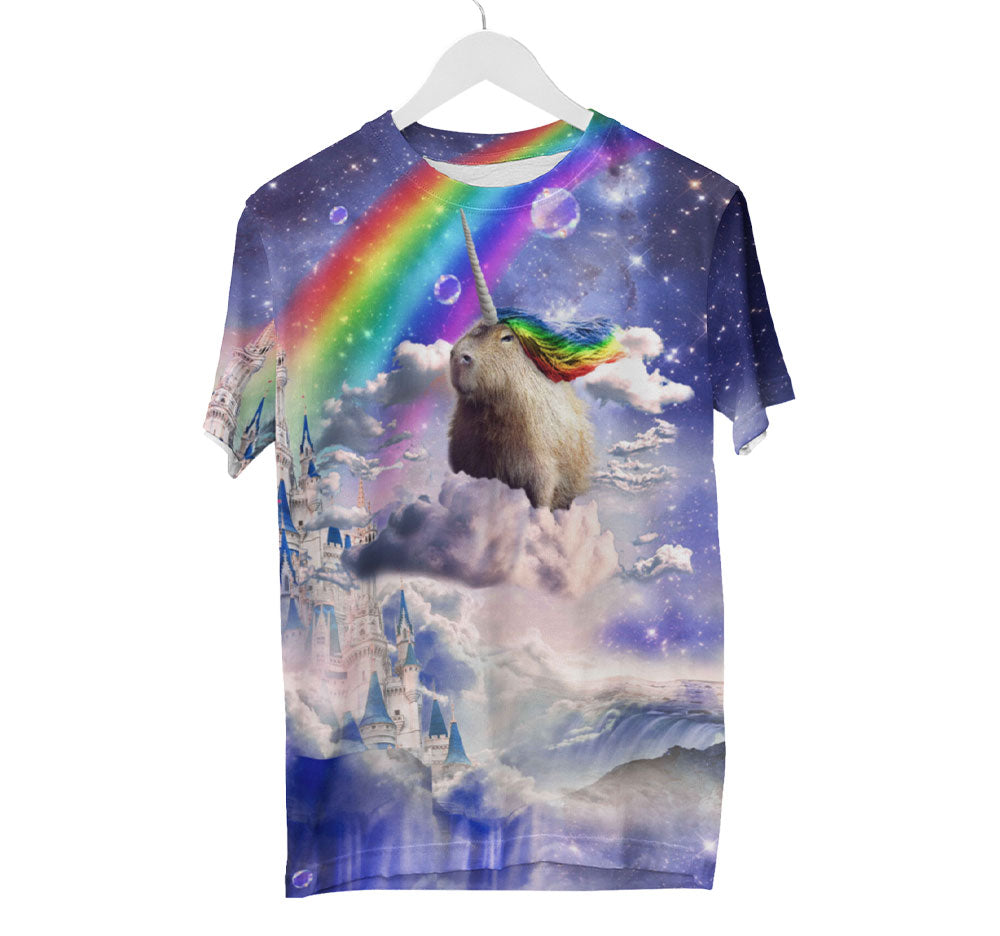 Chemise Licorne Capybara | T-shirts AOP 3D