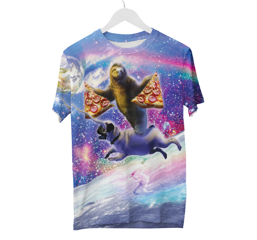 Chemise de carlin d’équitation paresseux | T-shirts AOP 3D