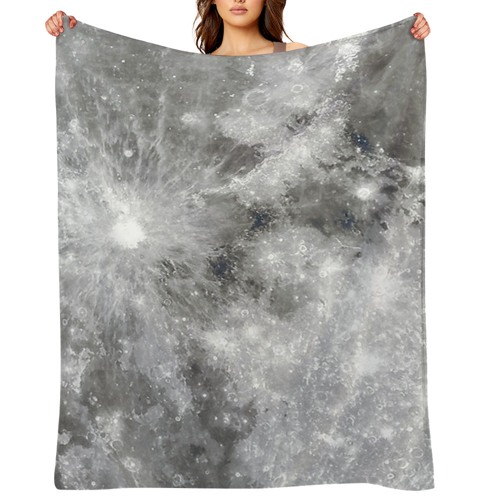 Moon Surface Throw Blanket