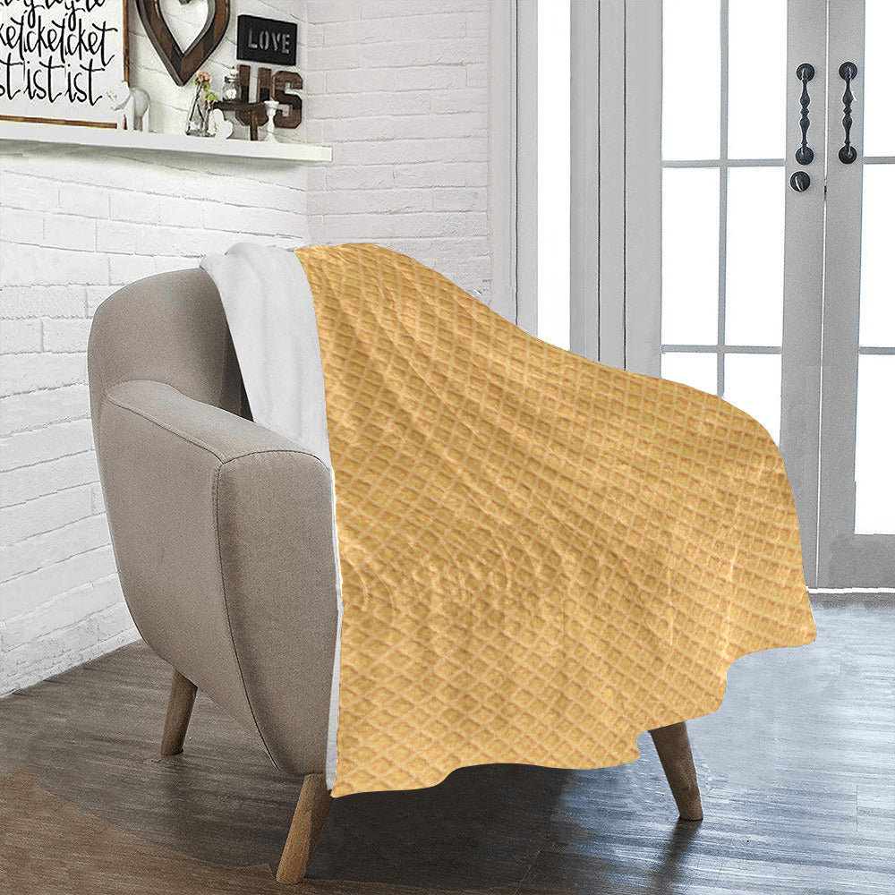 Waffle Cone Throw Blanket