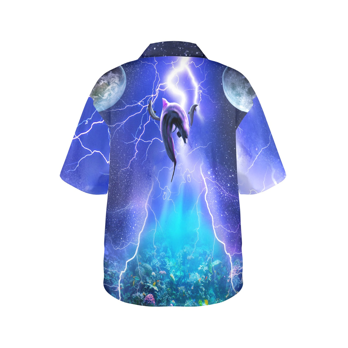 Lightning Dolphin Women's Hawaiian Shirt