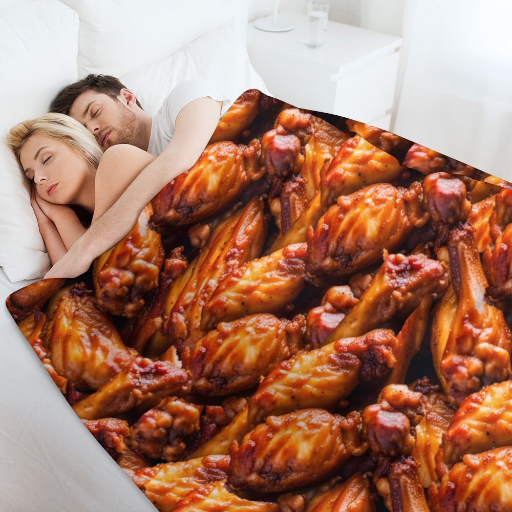 Chicken Wing Throw Blanket