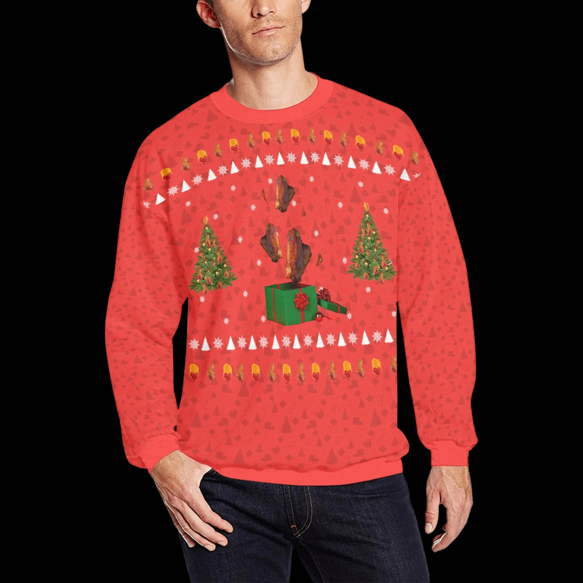 Chicken Wing Ugly Christmas Sweater
