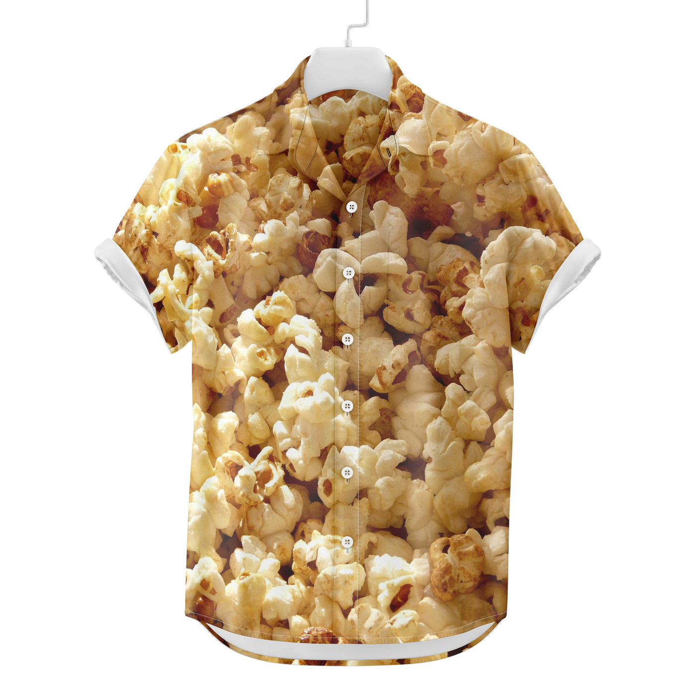 Popcorn Hawaiian Shirt | Button Up Down Shirt