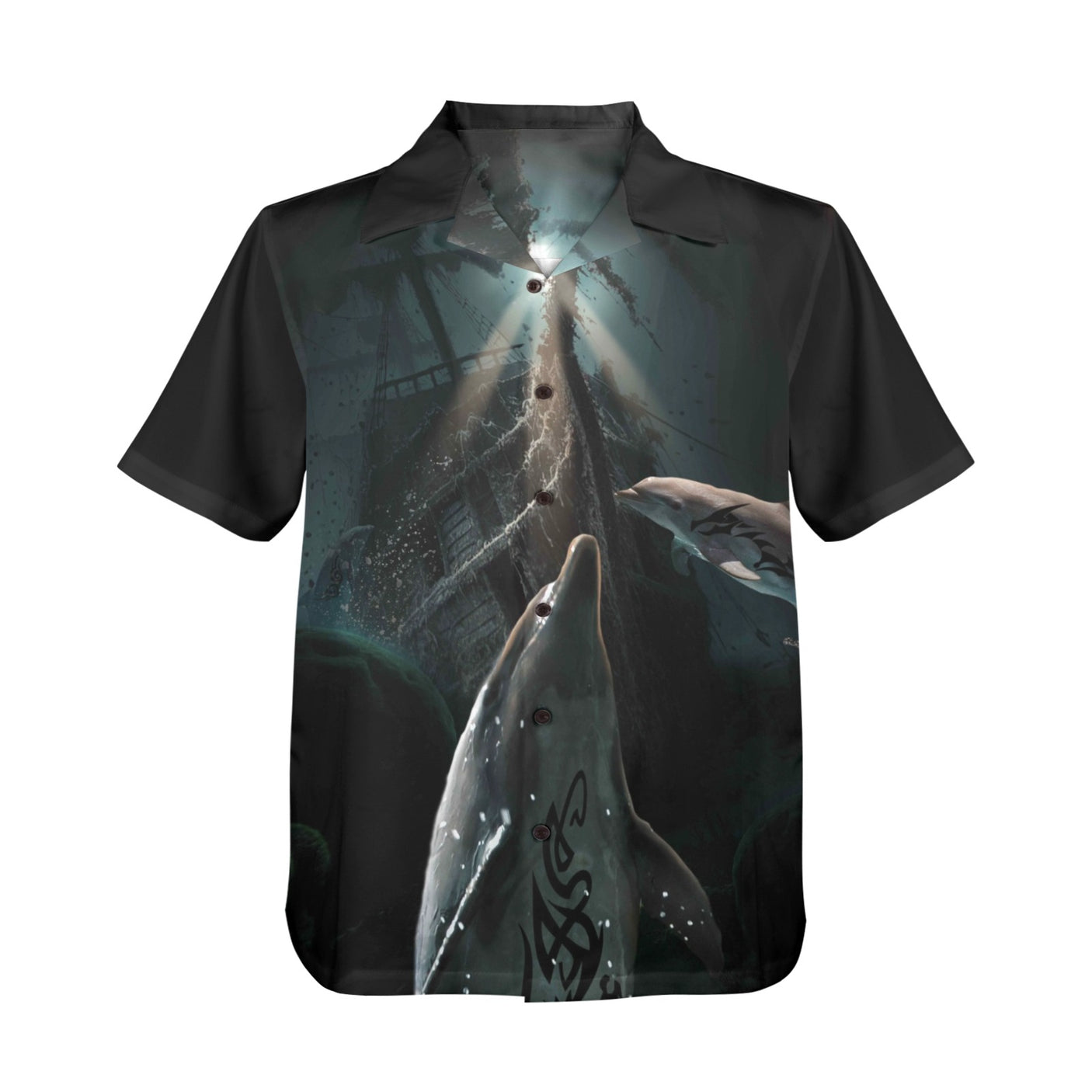 Dolphin Pirate Hawaiian Shirt