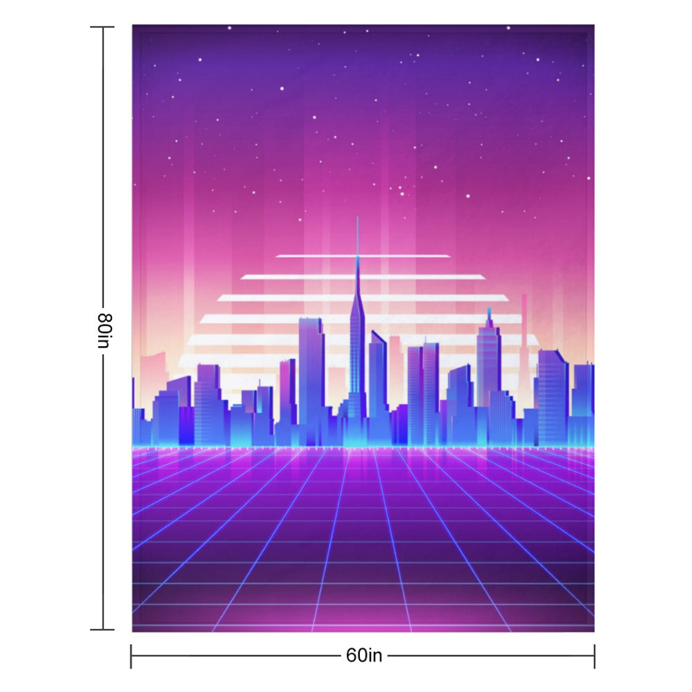 Synthwave Throw Blanket