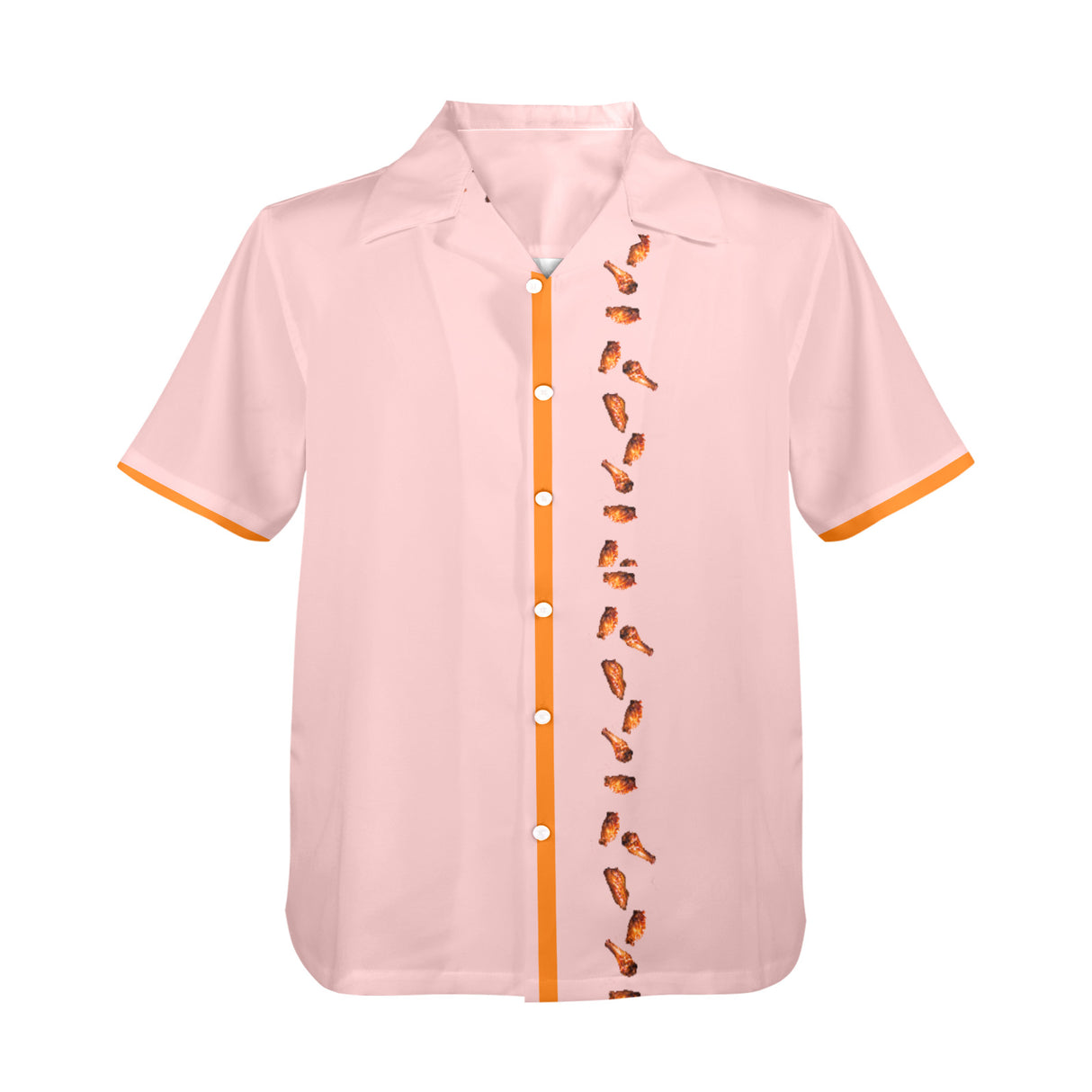 Chicken Wing Hawaiian Shirt - Crispy Wing Party Button-Up