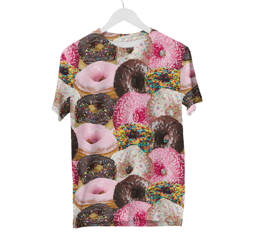 Chemise à motif beignet | T-shirts AOP 3D