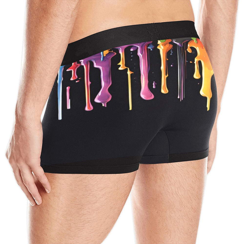 Rainbow Paint Drip Boxer Brief Boxers