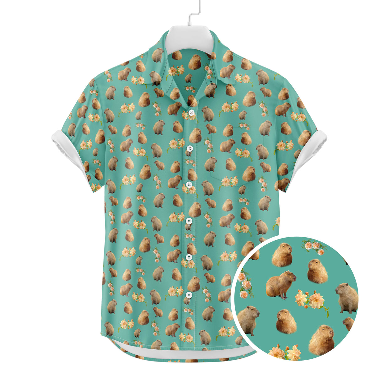 Capybara Hawaiian Shirt | Button Up Down Shirt