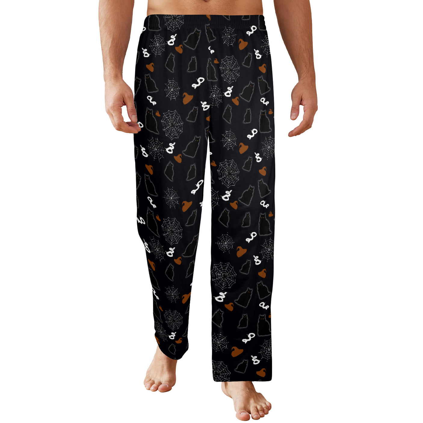 Black Cat Snake Spider Halloween Pajamas