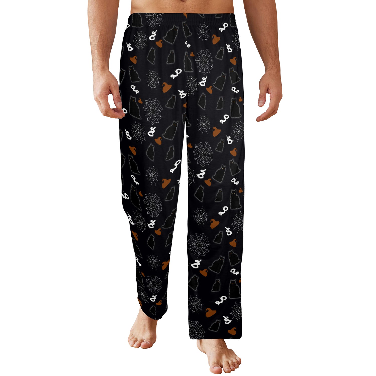 Black Cat Snake Spider Halloween Pajamas
