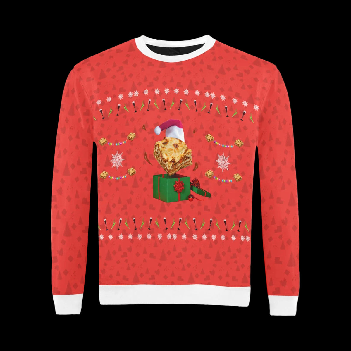 Lasagna Ugly Christmas Sweater