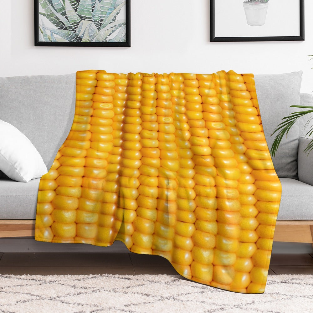 Corn Cob Throw Blanket