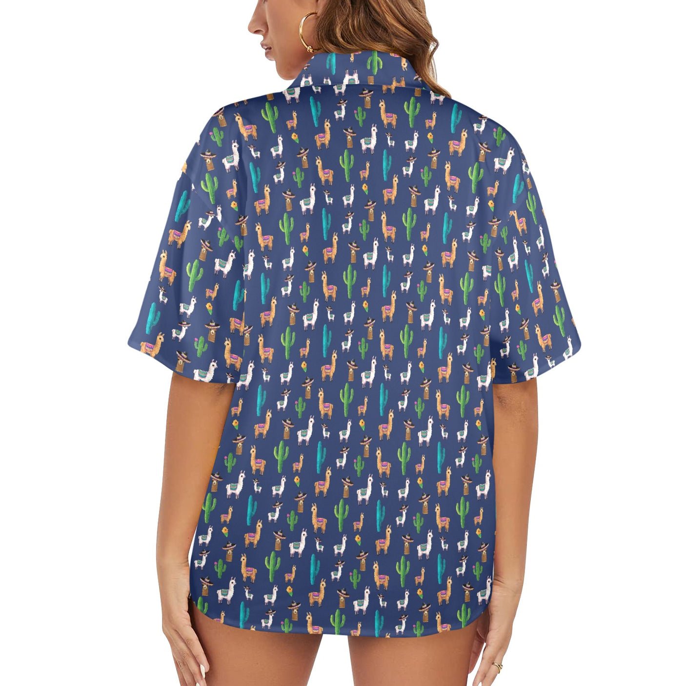 Llama Women's Hawaiian Shirt
