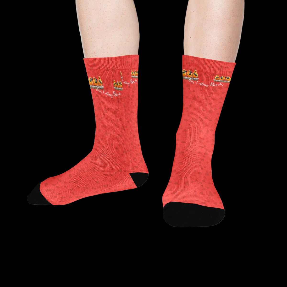 4 Calling Birds Christmas Socks