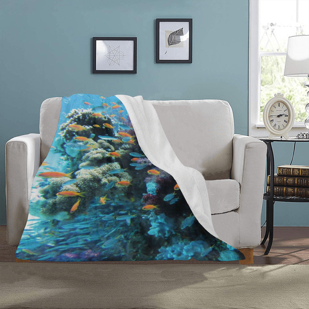 Coral Reef Throw Blanket