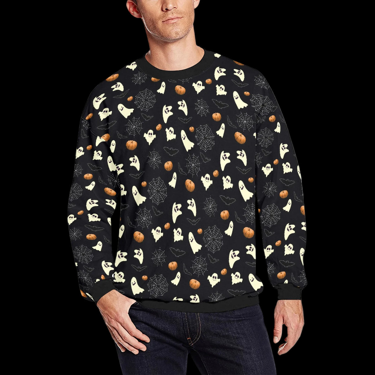 Ghost Spider Pumpkin Sweater