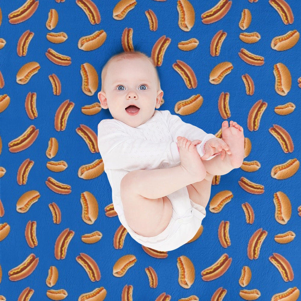 Hot Dog Throw Blanket