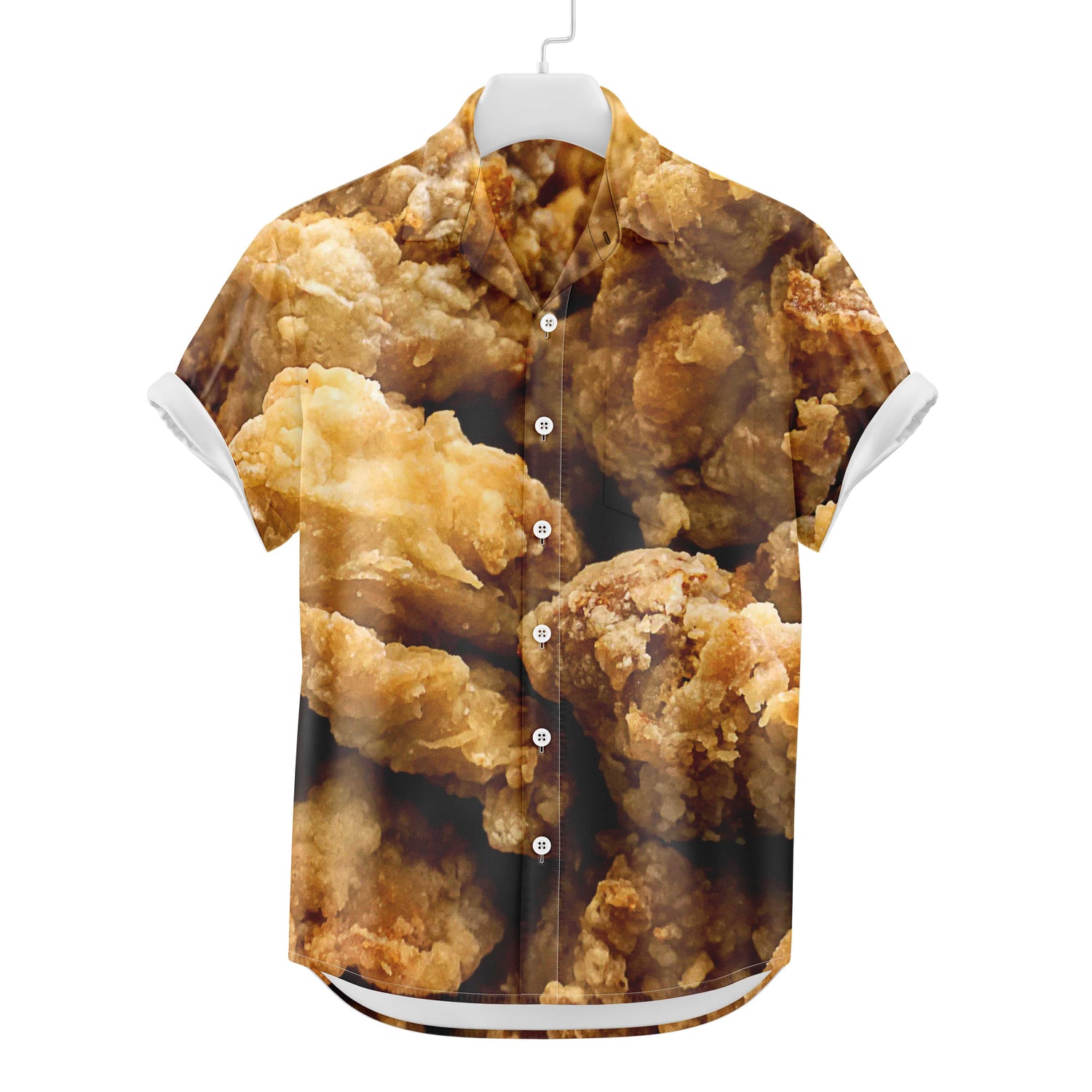 Chemise hawaïenne au poulet frit | Chemise boutonnée