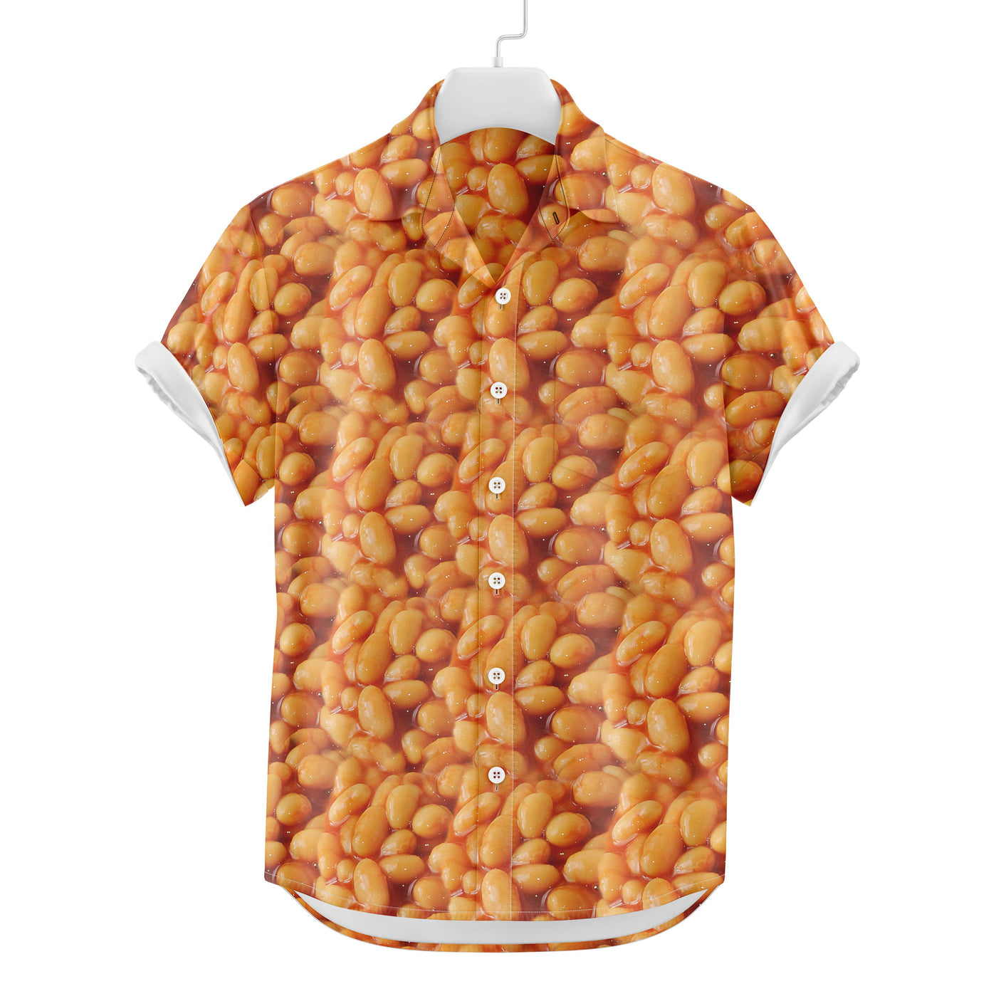 Chemise hawaïenne de fèves au lard | Chemise boutonnée