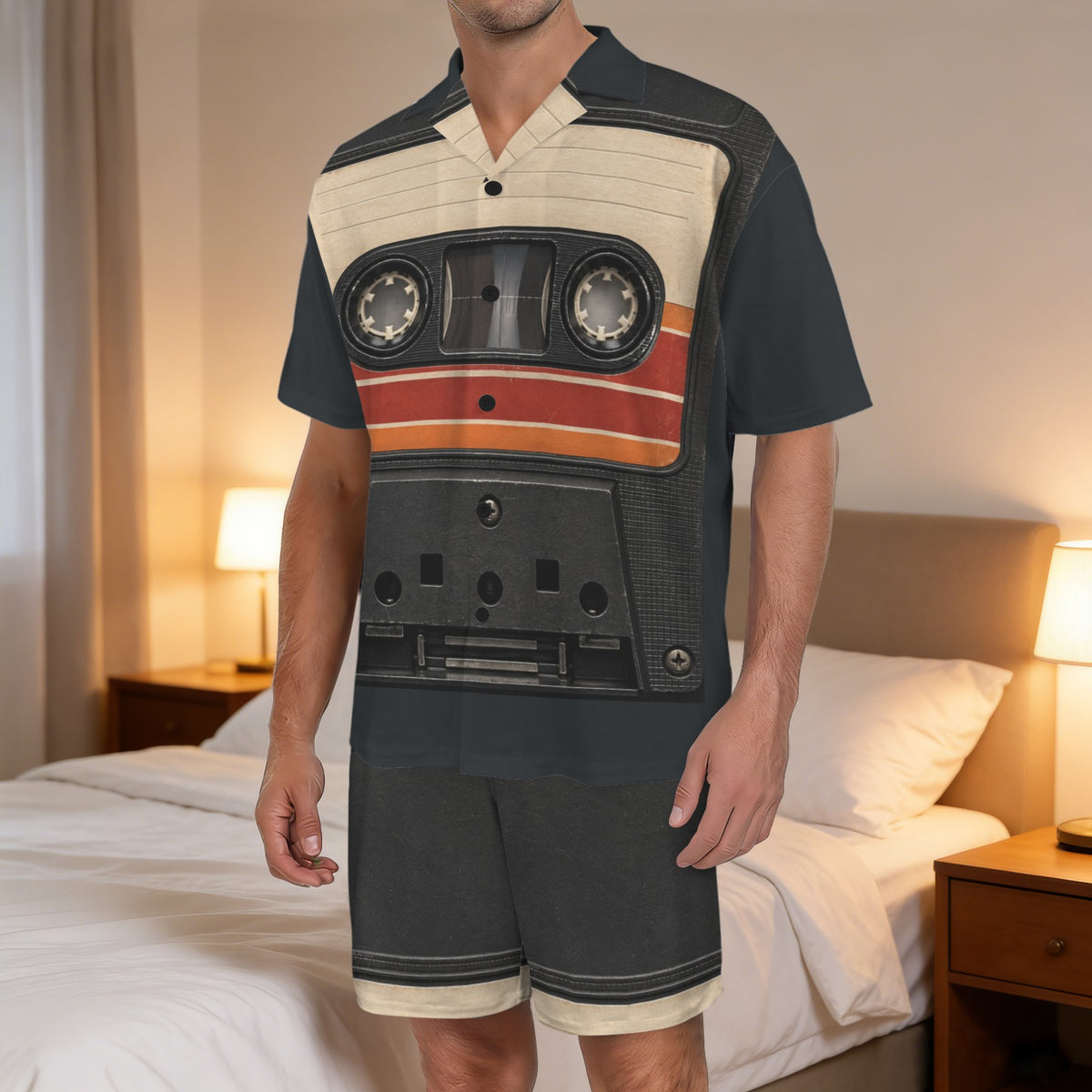 Cassette Tape Retro Costume Pajama Set