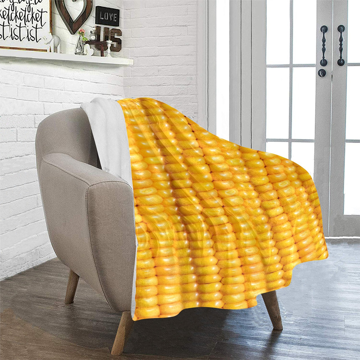 Corn Cob Fleece Blanket