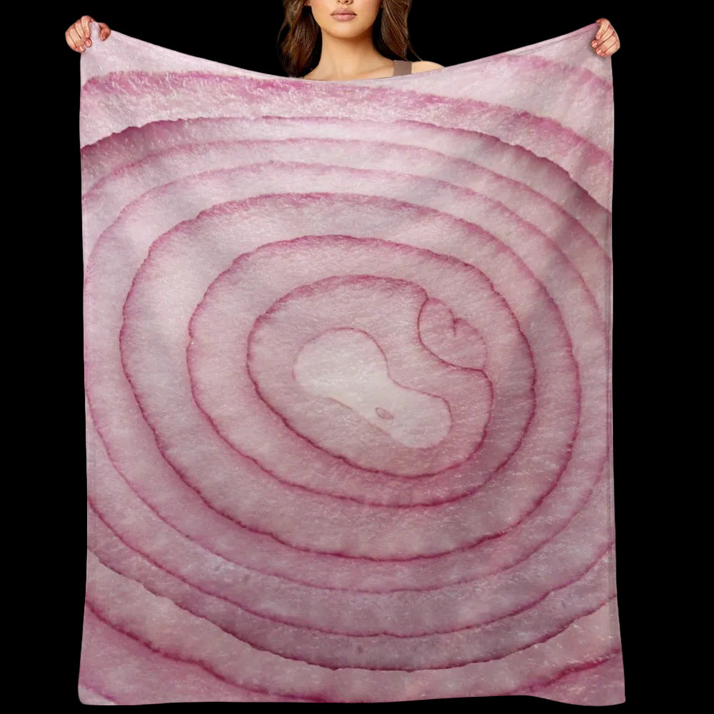Onion Throw Blanket – Funny Food Home Decor