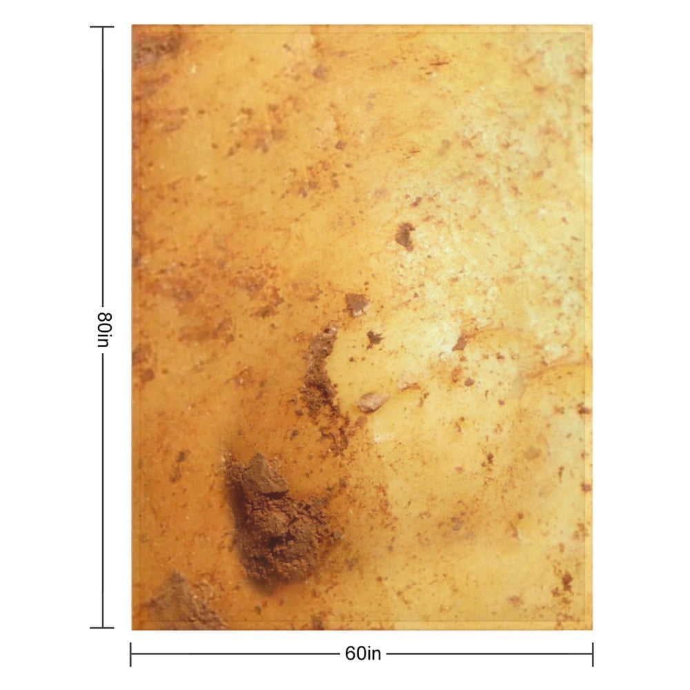 Potato Throw Blanket size mockup