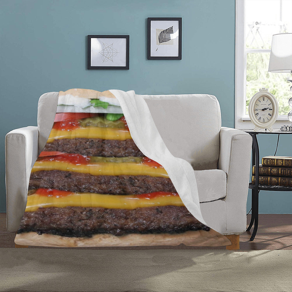 Burger Throw Blanket