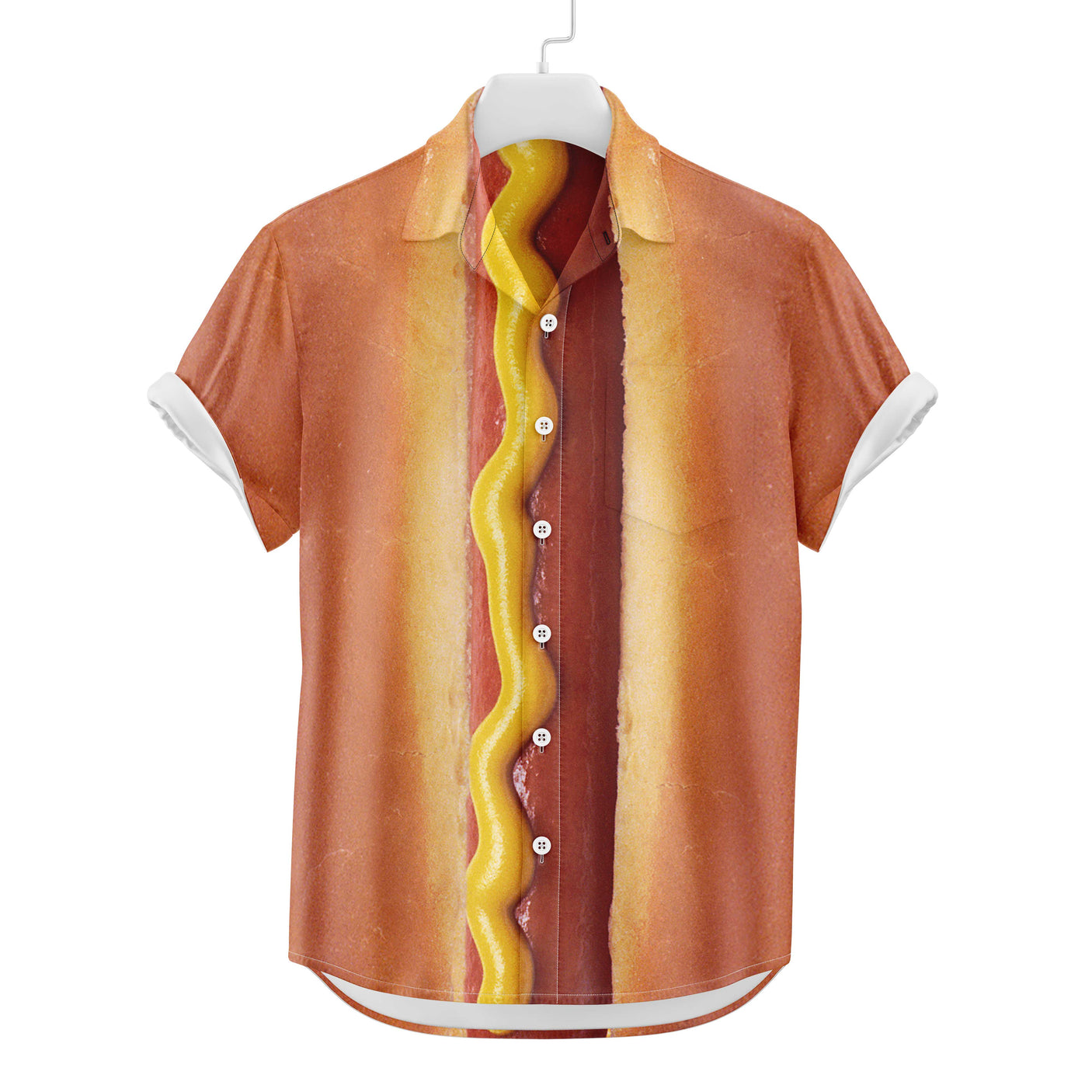 Hot Dog Hawaiian Shirt | Button Up Down Shirt