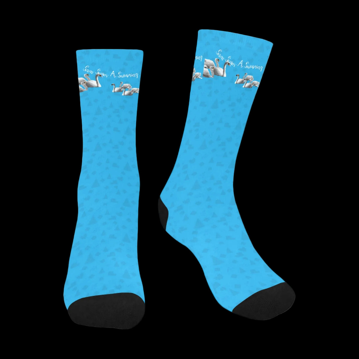 7 Swans Swimming Christmas Socks