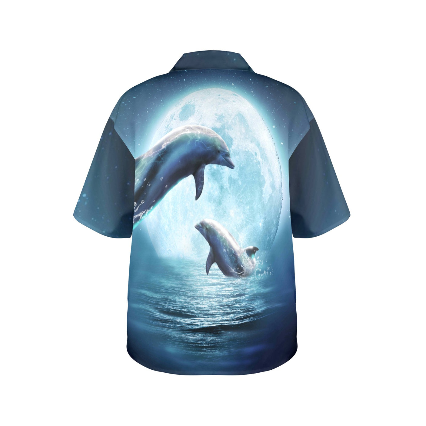 Moon Dolphin Women's Hawaiian Shirt