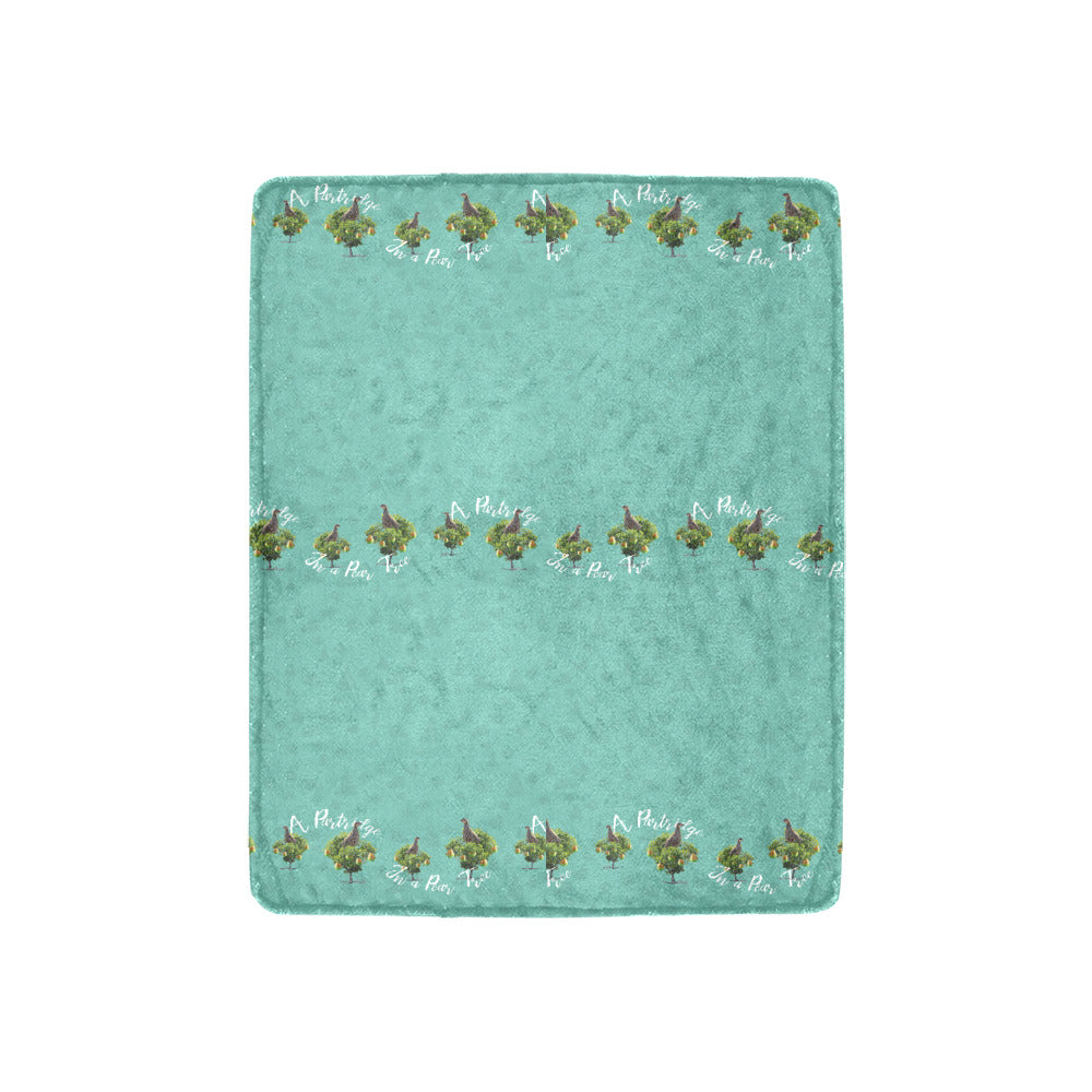 Days of Christmas Partridge Pear Tree Throw Blanket