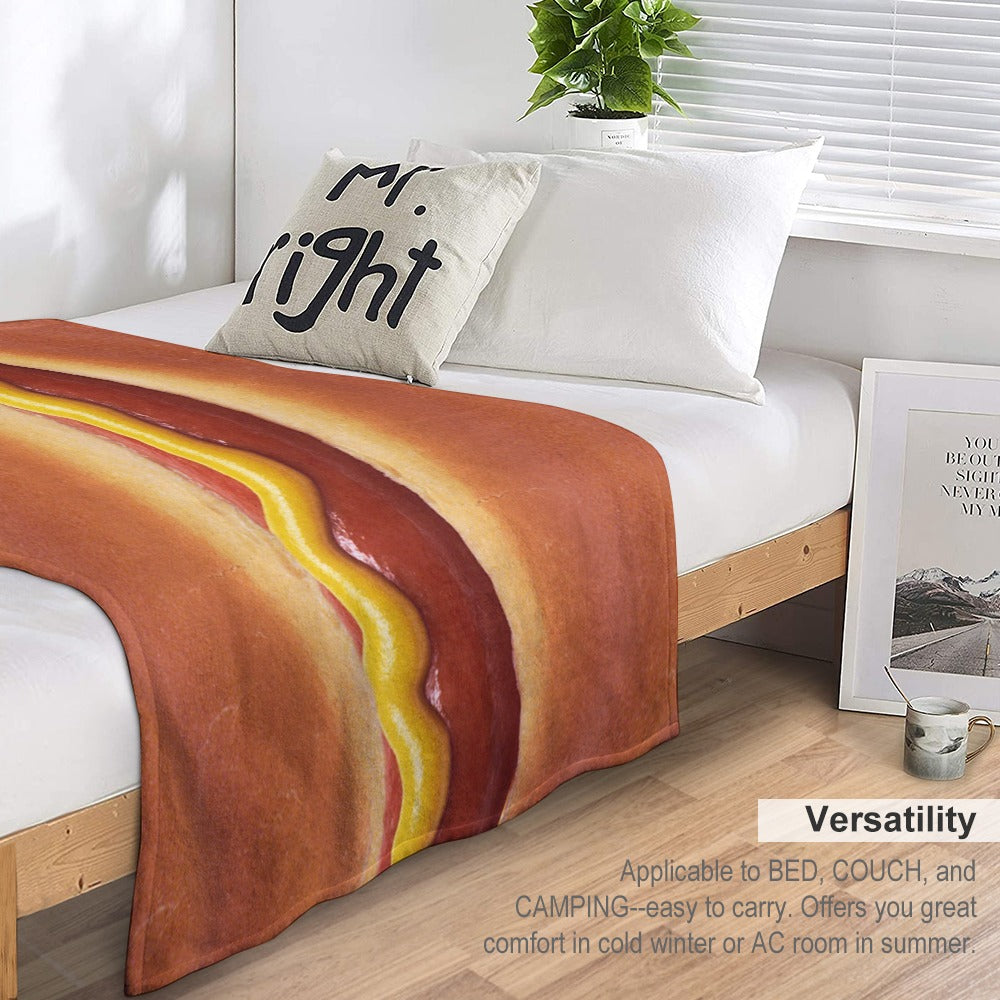 Hot Dog Throw Blanket