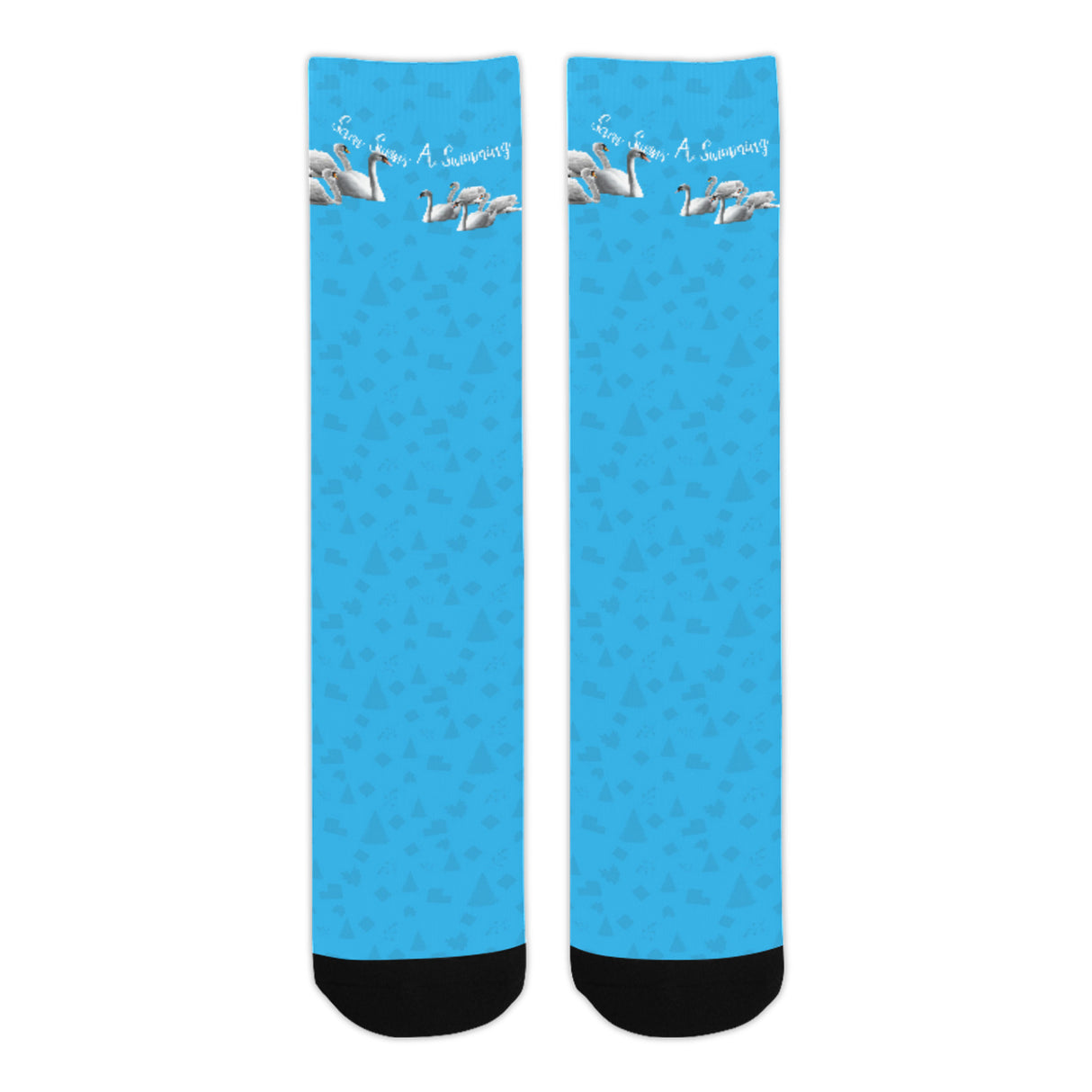 7 Swans Swimming Christmas Socks