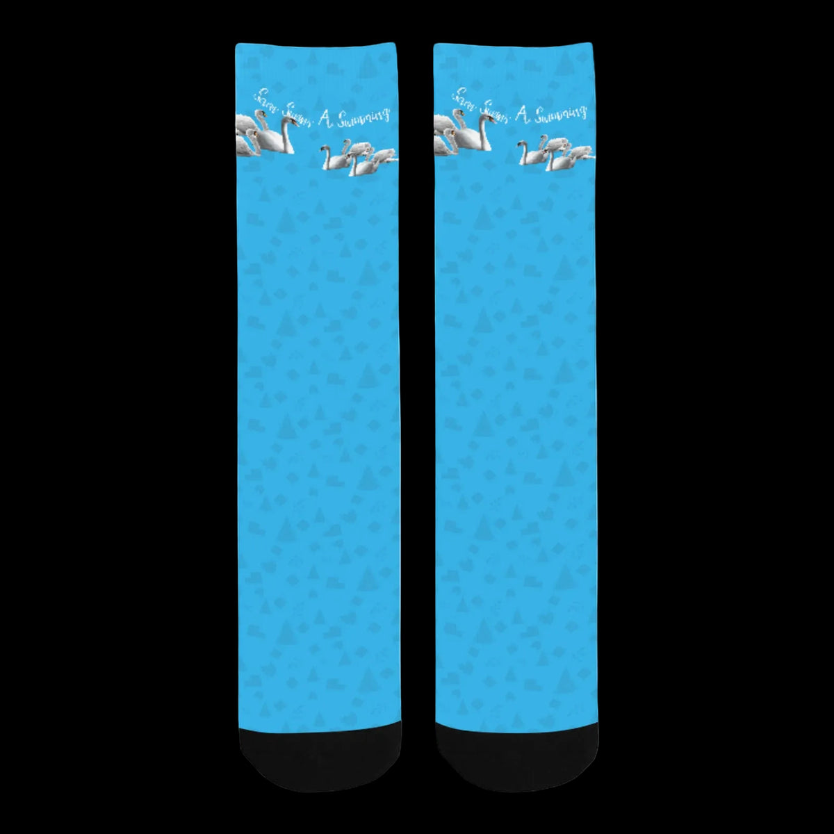 7 Swans Swimming Christmas Socks