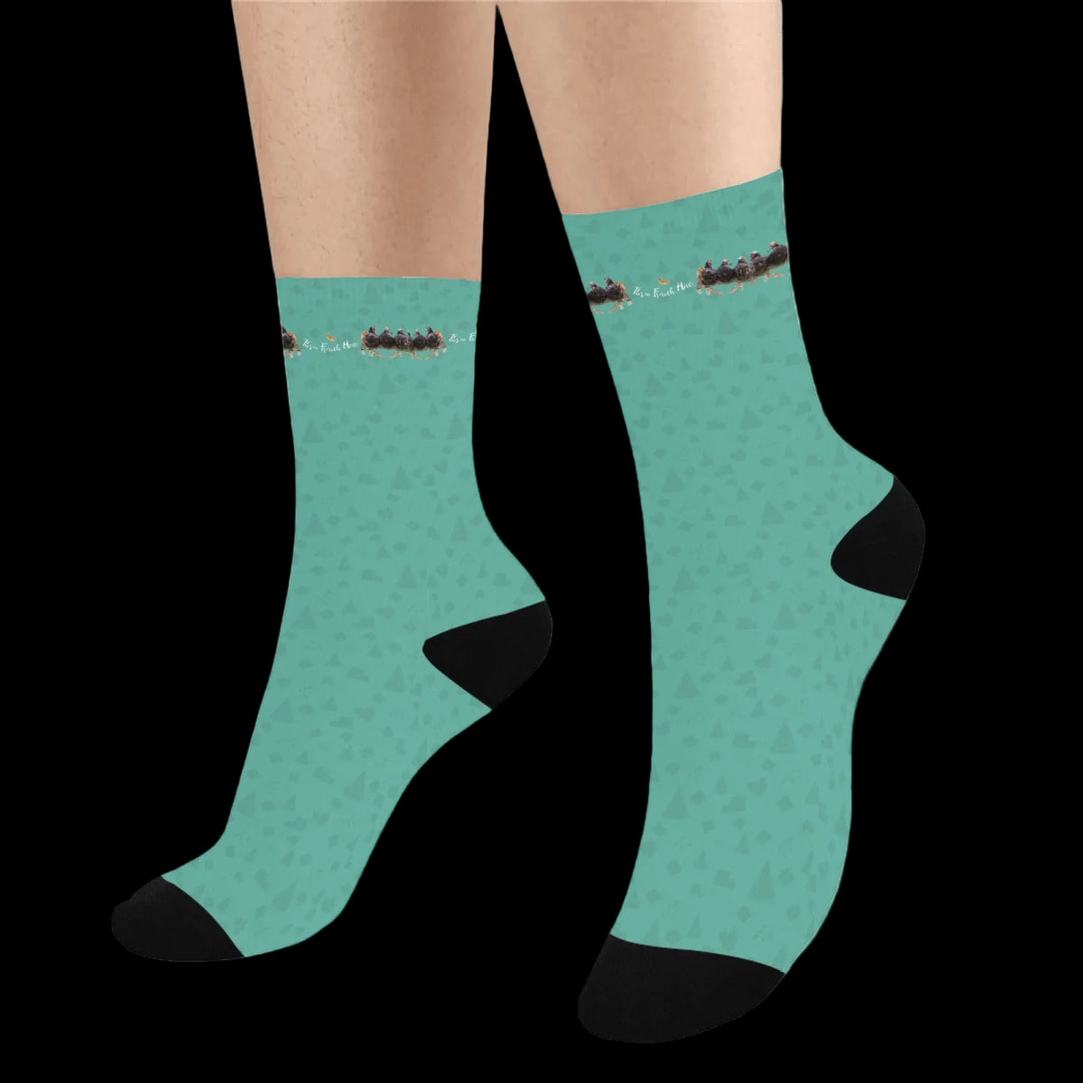 3 French Hens Christmas Socks